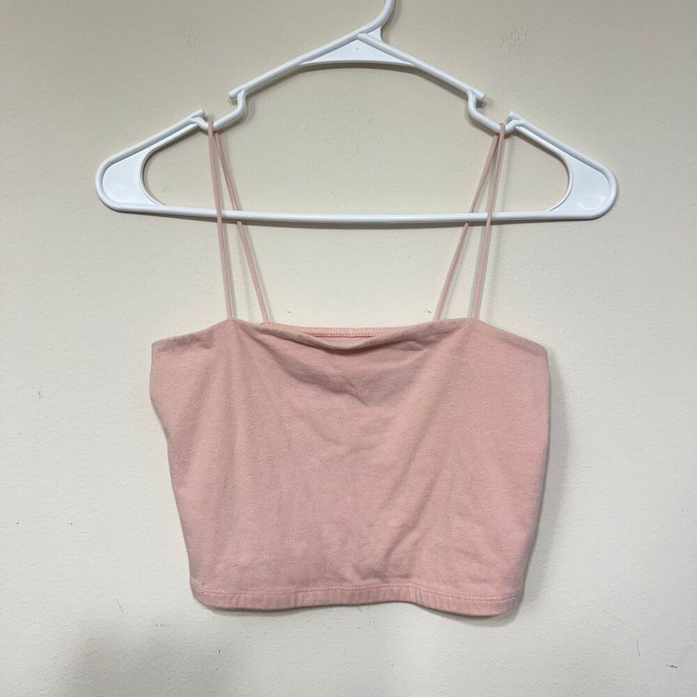 Aeropostale Pink Seriously Softy Crop Bungee Cami Small Women